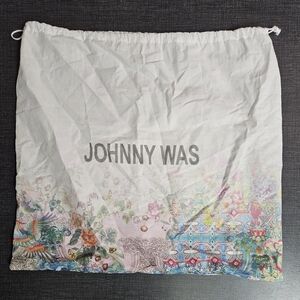 Johnny Was Drawstring Bag with Colorful Floral Design